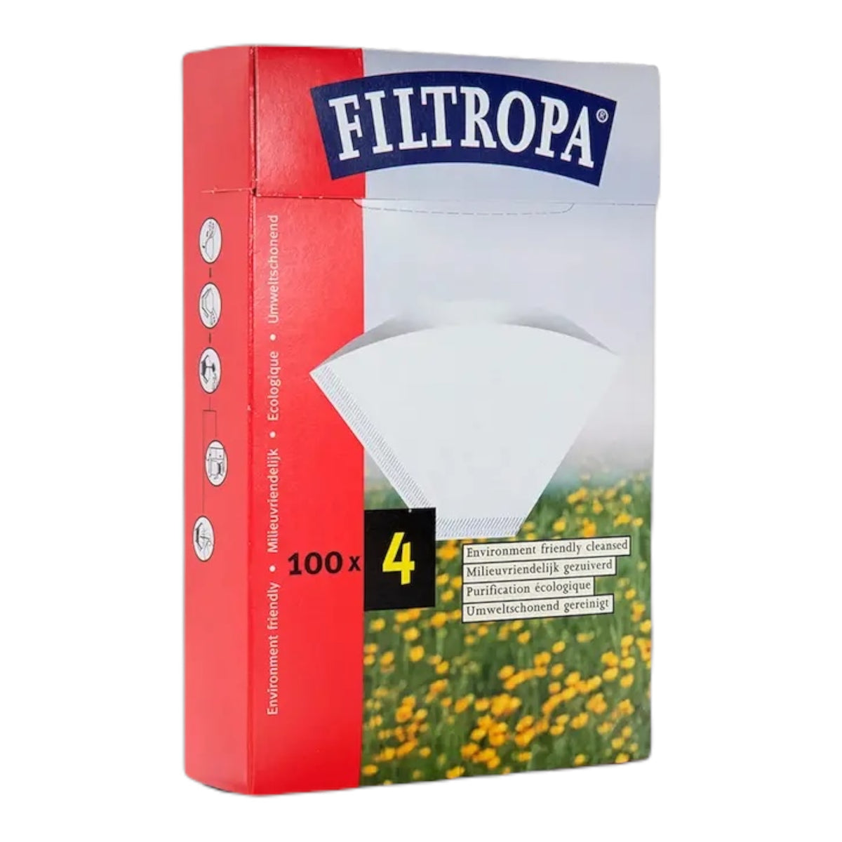 Filtropa Størrelse 4 Kaffefiltre - 100 Pakke